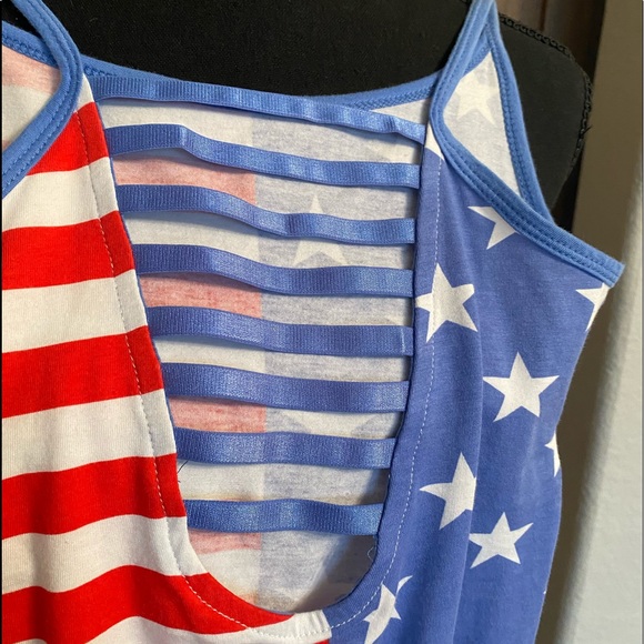 American Flag Print Bodysuit - Picture 5 of 9